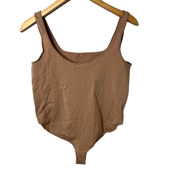 Skims Fits Everybody Square Neck Thong Bodysuit Sienna Size 2X 3X Shapewear - Picture 4 of 9